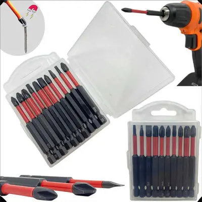 PH2 cross bit set, 25-150mm, strong magnetic