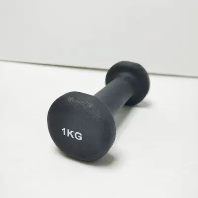 Plastic-Coated Solid Cast Iron Dumbbell, Pure Iron, Home Fitness for Women and Teens - 12