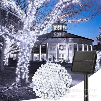 Remote Control Colorful LED Solar String Lights, Waterproof - 5
