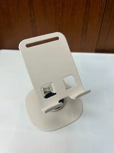 Vollmetall 360° drehbarer Desktop-Smartphone-Ständer mit mechanischem Sound, universal, tragbar, für Live-Streaming und Video-Streaming - 9