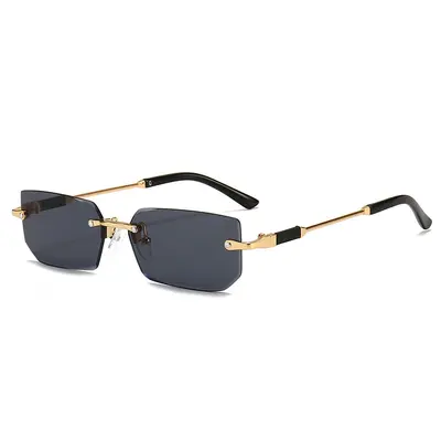 Frameless Fashion Sunglasses for Women, Cut-Edge Design, Jelly Color