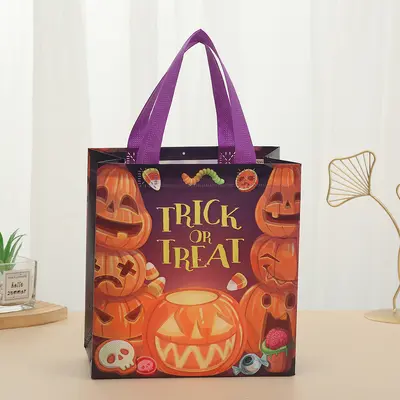 Halloween Printed Non-Woven Party Gift Bag for Candy