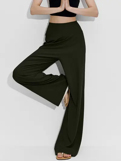 High-Waist-Sporthose mit geradem Bein, für Laufen und Fitness - 9