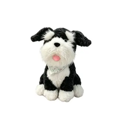 Önlüklü Schnauzer Peluş Köpek Bebek, Uyku Kucak Yastığı