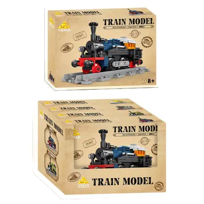 Kaizhi Retro Steam Train Building Block Set, Small Pieces, Educational Toy