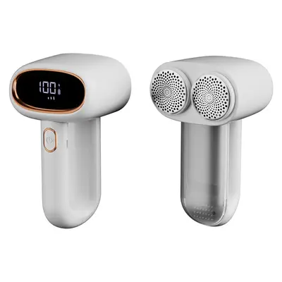 New Fabric Shaver Clothing Lint Remover Dual-Head Sweater Pilling Remover Home Use Rechargeable Portable LCD Display Electric Shaver