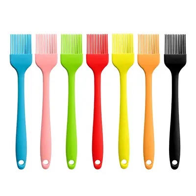 Zibo Silicone Oil Brush Small Food Grade Silicone BBQ Household Oil Brush High Temperature Resistant Barbecue Brush Wholesale