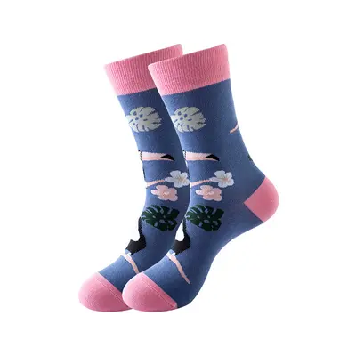 Cross-border new style personalized mid-calf cotton socks autumn and winter European and American socks men and women export fashion socks Amazon socks wholesale - 12