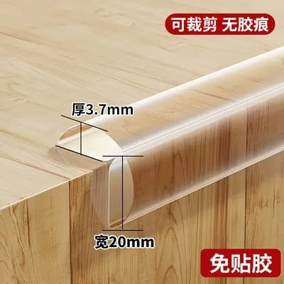 Transparent Silicone Corner Protector Strip, Self-Adhesive, Anti-Collision for Children - 9