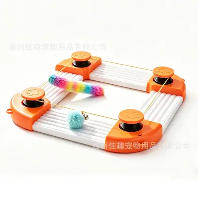 Remote Control Cat Chaser Toy with Bird Sound, Smart Self-Play