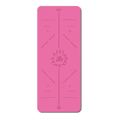 İşlenmiş ve özelleştirilmiş PU kauçuk yoga matı logosu ter emici kaymaz pozisyon çizgili yogamat spor fitness matı - 8