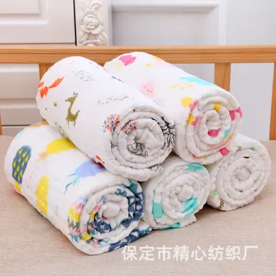 100% Baumwolle Sechsschichtige Babydecke, 110x110 cm, ganzjährig