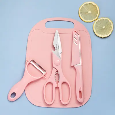 Fruit knife four-piece set, mini peeler, stainless steel - 7