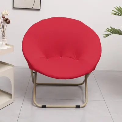 Solid color high elastic milk silk lazy chair cover moon chair cover dormitory chair cover office lunch break chair cover - 11