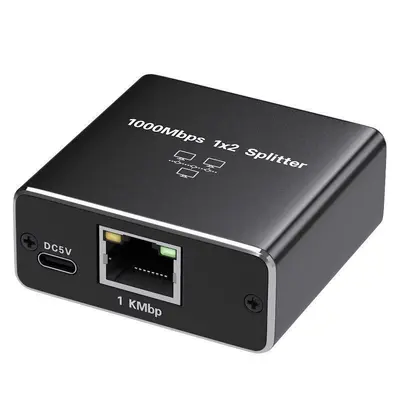 RJ45 Gigabit Netzwerk-Splitter, Eins auf Zwei - 6
