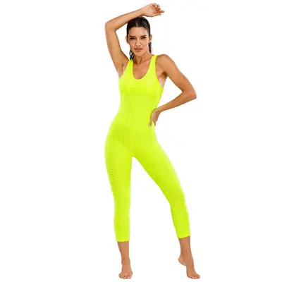 Shaping Yoga Jumpsuit with Chest Pads, Women's Fitness Set - 9