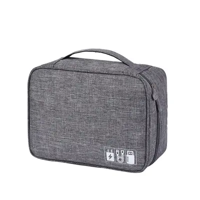 Portable storage organizer bag, large capacity for digital accessories and cables - 7