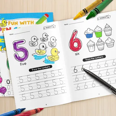 Children's Preschool Handwriting and Drawing Workbook, Pen Control Practice - 4
