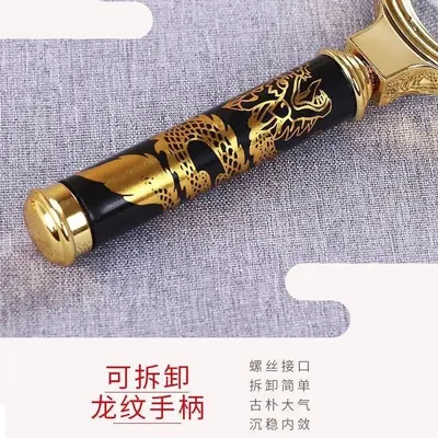 Handheld Magnifier High Magnification Portable Dragon Pattern for Seniors