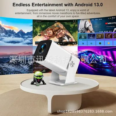 4K Full HD Projektor FHD TD80W Android WiFi 3D Heimkino tragbarer Strahlenprojektor