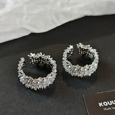 Gypsophila yüzük kadın, Fransız tarzı, açık ayarlanabilir - 5