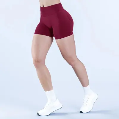Amazon High Waist Butt Lifting Yoga Shorts Seamless Peach Butt Fitness Pants Sports Outerwear No Awkward Lines Yoga Pants - 12
