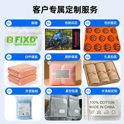 纯棉礼品毛巾三件套批发加厚长绒棉成人酒店民宿毛巾浴巾方巾套装 - 3