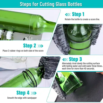DIY Glasflaschenschneider aus Edelstahl für Glas- und Keramikflaschen
