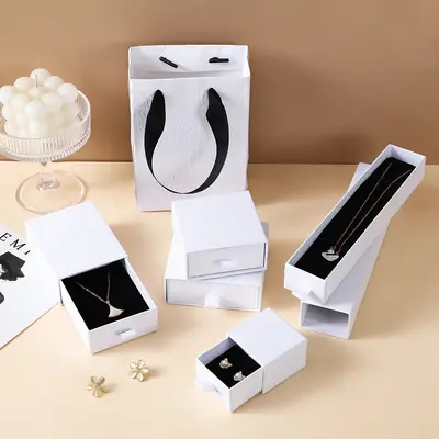 Retro drawer set bracelet earring jewelry box Goddess Day ring necklace drawer box wholesale - 8