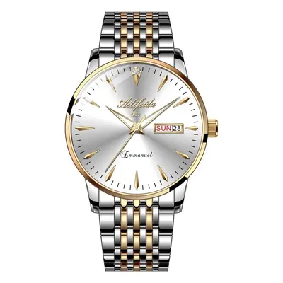 Aili Feida Men's Quartz Watch Stainless Steel Band Waterproof