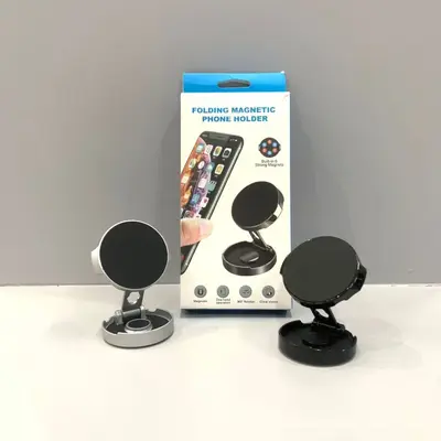 Car Dashboard Phone Holder, 360° Rotating, Foldable, Strong Magnetic - 5