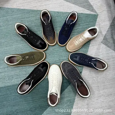 2026LP1:1 Herren-Schnürschuhe aus echtem Leder, Freizeitschuh