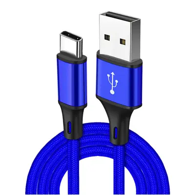 Fast Charging Data Cable, 2 Metre, Nylon Braided, Type-C Compatible