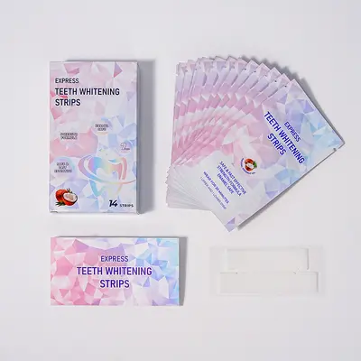 Portable Teeth Whitening Strips, 7 Pairs, 6% HP Wet Strips - 6