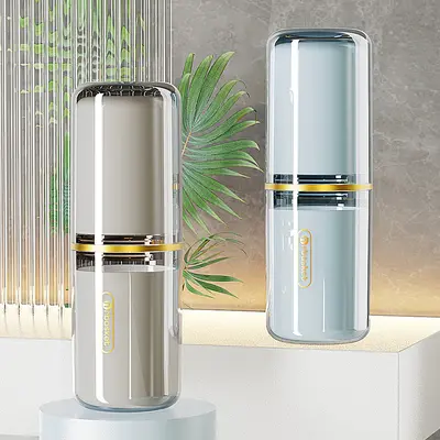 Portable Electric Toothbrush Storage Box and Mouth Rinse Cup Travel Set