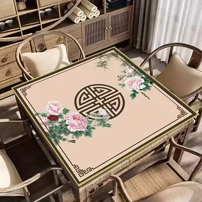 American-Style Fabric Mahjong Table Mat, Silent, Absorbent and Anti-Slip - 11