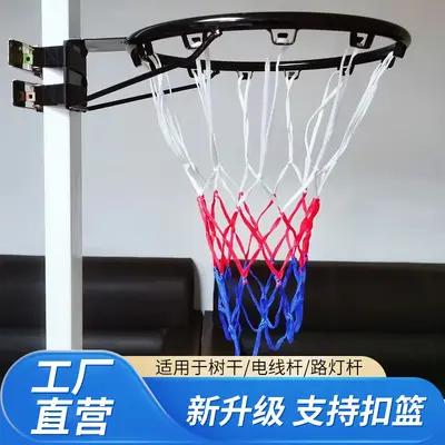 Grenzüberschreitender Outdoor-Basketballkorb für Innen und Außen, Standard-Basketballständer für Erwachsene, wandmontierter Basketballkorb für Kinder, Standard-Wettkampfbasketballkorb