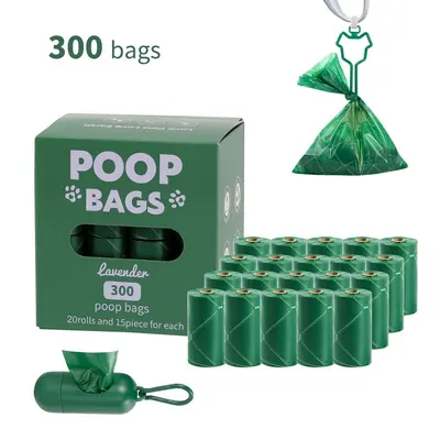 Biodegradable Pet Waste Bags with Dispenser, Boxed