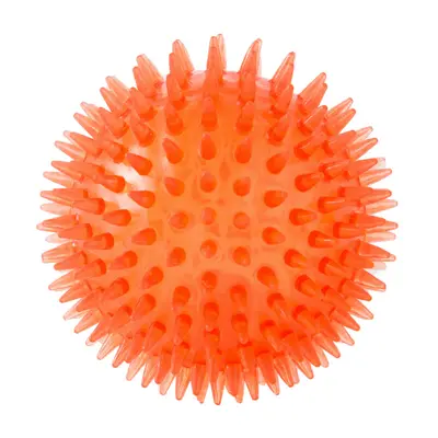 Grenzüberschreitender Hundespielzeug-Ball für Haustiere, quietschendes Huhn, Ball mit Stacheln und Ton, für große und kleine Hunde, elastischer Ball zum Zähneputzen und gegen Langeweile, nicht beißbar