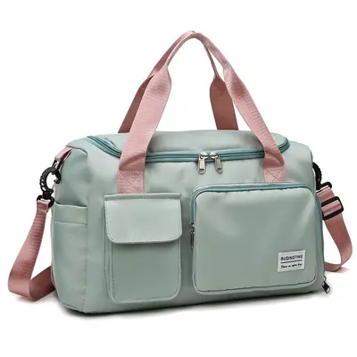 Großhandel neue Trend Sporttaschen für Männer und Frauen, Fitness Taschen mit Trocken- und Nassbereich, Schwimmen Oxford Stoff tragbar mit Schultergurten Reisetaschen - 12