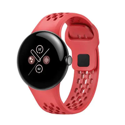 Breathable Hollow-Hole Silicone Watch Band for Google Pixel Watch 3/4 - 11