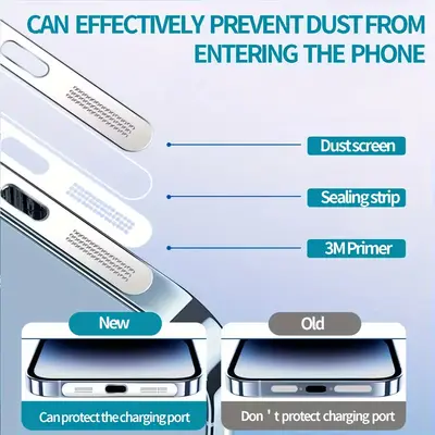 Telefon Toz Koruma Kapağı Seti USB C Toz Koruma Kapağı iPhone 15 / 16 için Toz Koruma Temizleme Seti