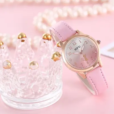 Koreanische Damen-Quarzuhr, wasserdicht, schlichtes Design - 5