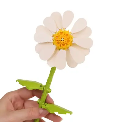 Zuanma 087 Building Block Flower Single Stem Everlasting Flower Building Block Rose Sunflower DIY Cross-Border Wholesale Dropshipping - 6