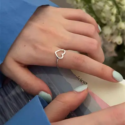 Damenring aus 925er Silber, unregelmäßiges Design - 7