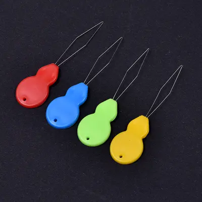 Plastic Pumpkin Needle Threader, Colorful Sewing Aid - 10