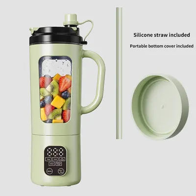 Tragbarer Entsafter mit Touchscreen-Display, USB-Ladung, tragbarer Smoothie-Mixer für Zuhause, 8-Messer-Schneidwerk, Eiskrusher-Funktion - 8