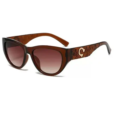 Women's Square Frame Sunglasses with UV Protection - 8