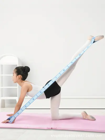 Bölümlü Çocuk Dans Numarası Elastik Şerit Germe Şerit Direnç Şerit Çekme Şerit Egzersiz Yoga Bale İçin Numarası Şerit