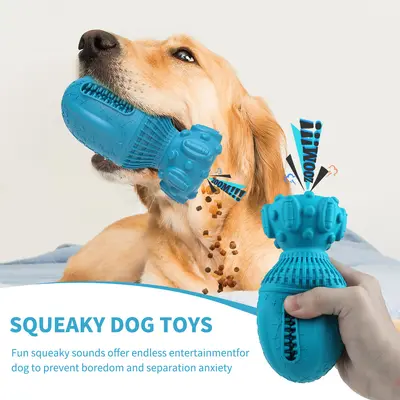 Rubber Chew Toy for Dogs, Dental Cleaning Interactive Toy - 5